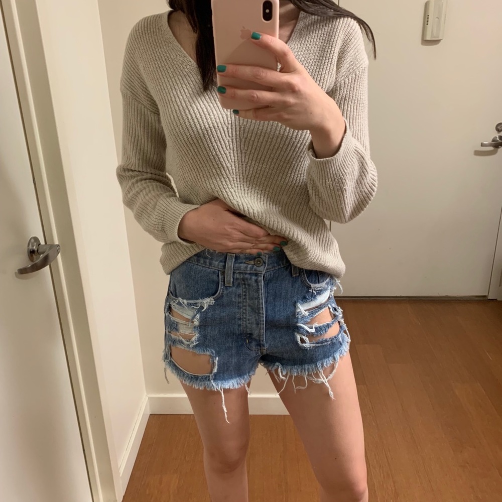 Carmar Denim Distressed Shorts - Picture 4 of 7